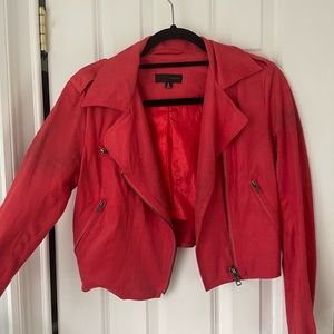 Red Suade Lovposh Jacket